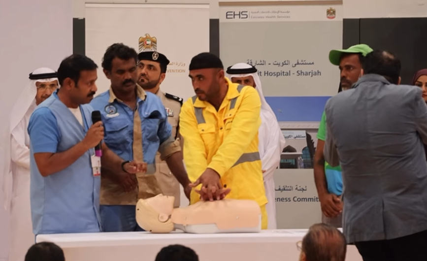 مشاركة بلدية البطائح في الحملة التوعوية التي أُقيمت في نادي الذيد الثقافي الرياضي تحت شعار “سلامتكم غايتنا”.